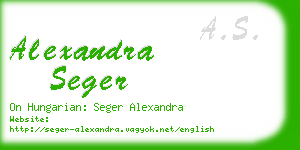 alexandra seger business card